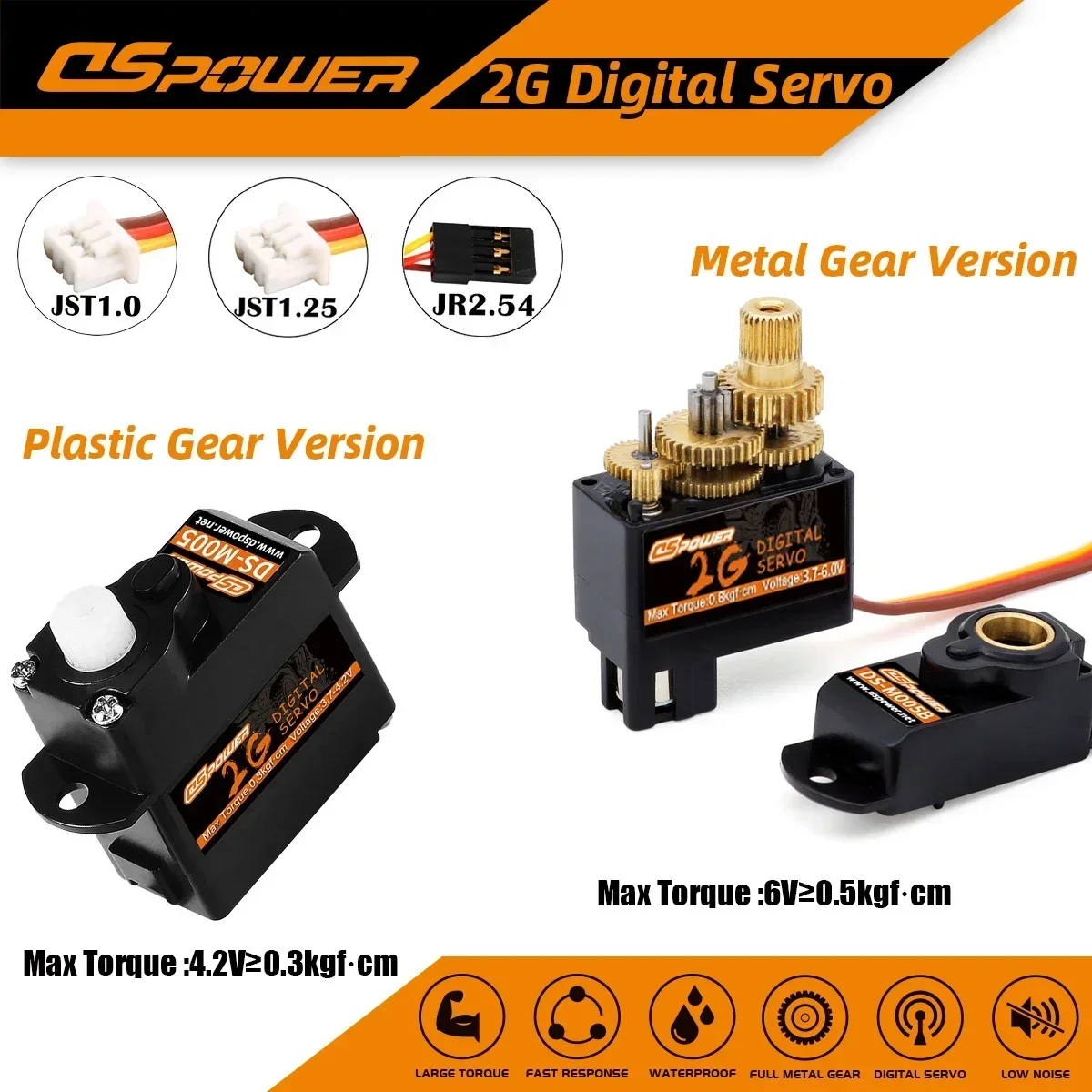 DSPOWER 2g Plastic/Metal Gear  - Top Rc Hobby Mini Xcub ulasan dan harga