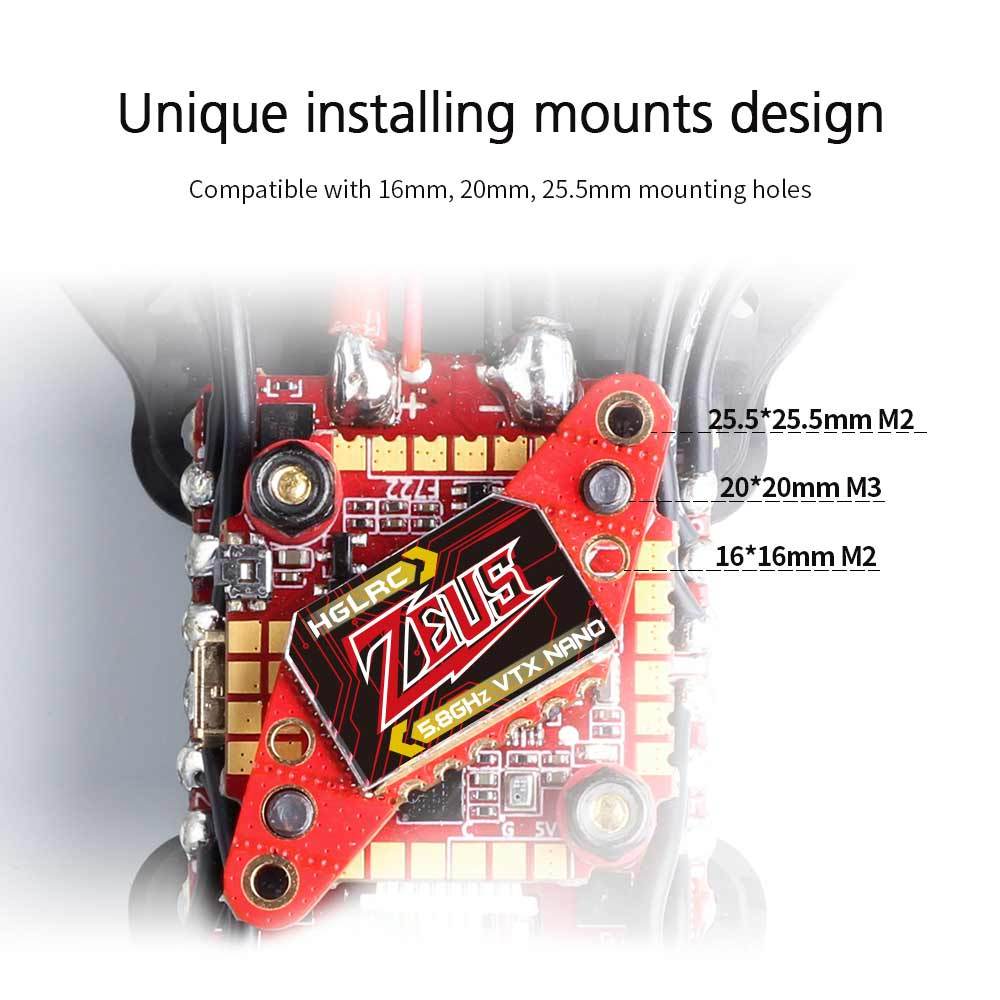 HGLRC Zeus Nano 350mW FPV VTX  - Top Rc Hobby Mini Xcub ulasan dan harga